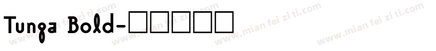 Tunga Bold字体转换